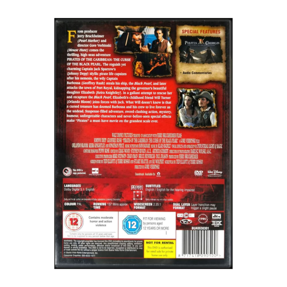 Pirates Of The Caribbean: The Curse Of The Black Pearl