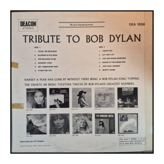 Dave Travis: Tribute To Bob Dylan