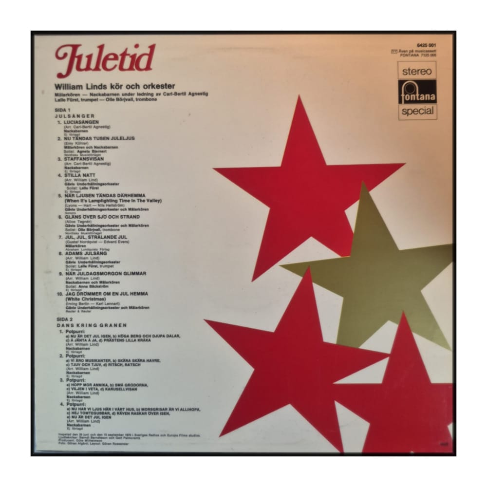 William Linds Kör Och Orkester: Juletid