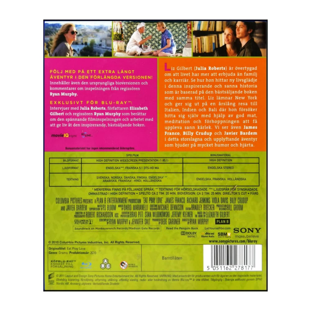 Eat Pray Love | Lyckan Kärleken Och Meningen Med Livet