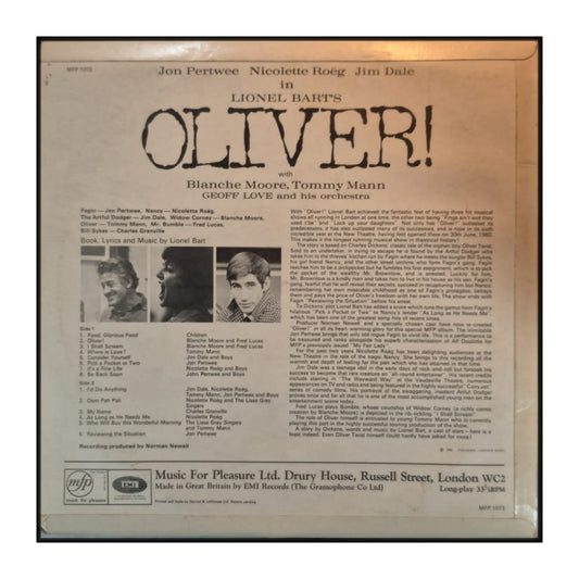 Oliver: Lionel Bart With Jon Pertwee & Jim Dale & Nicolette Roëg