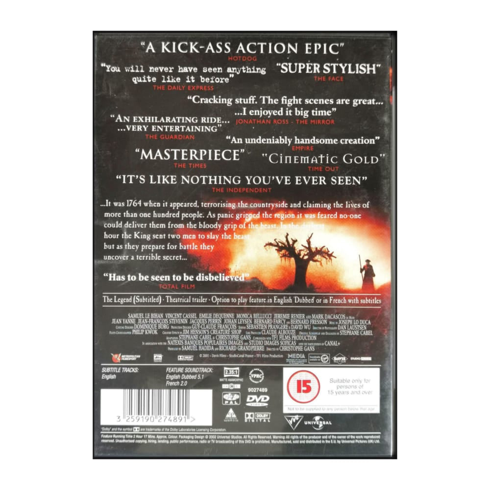 Le Pacte Des Loups | Brotherhood Of The Wolf