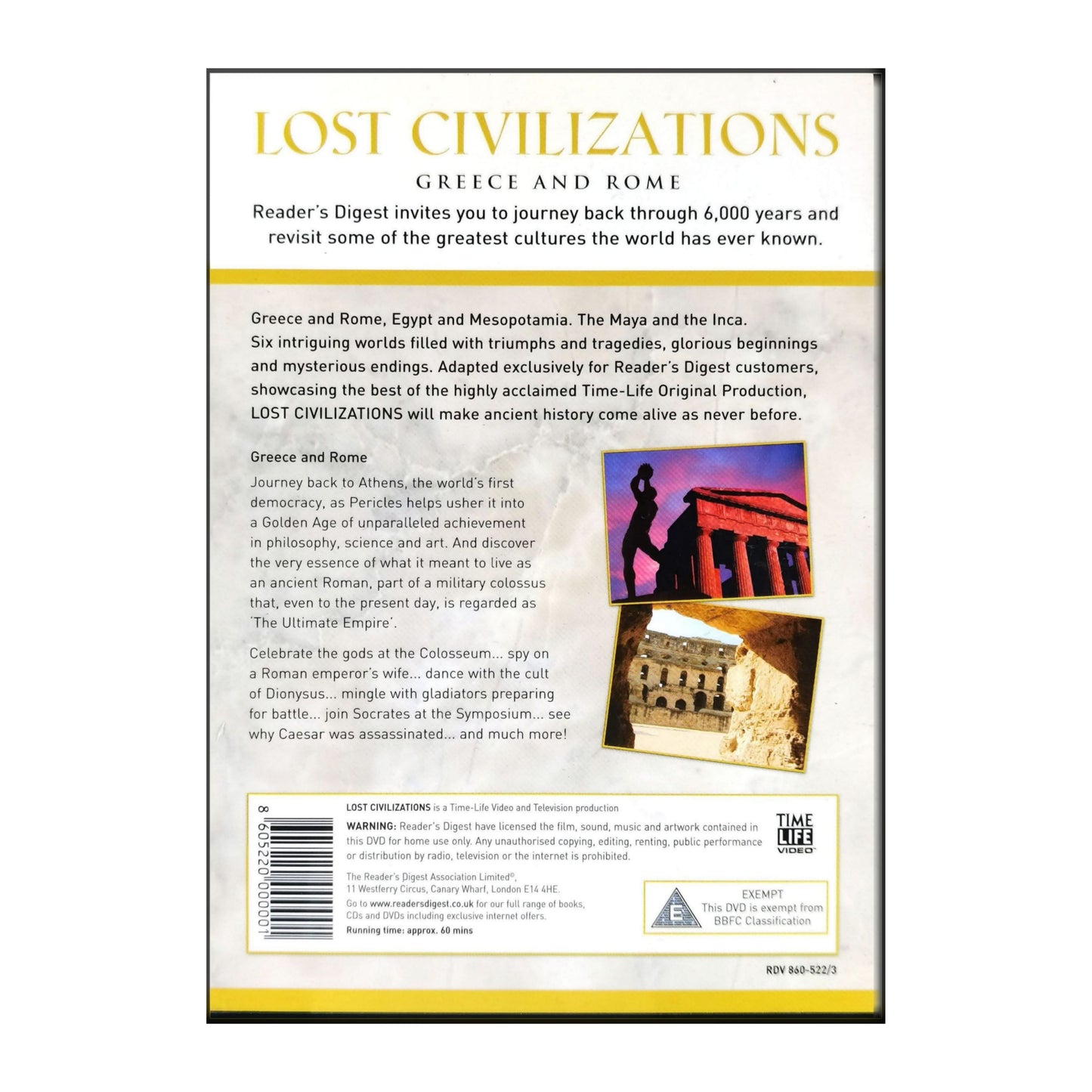 Lost Civilizations: Greece And Rome