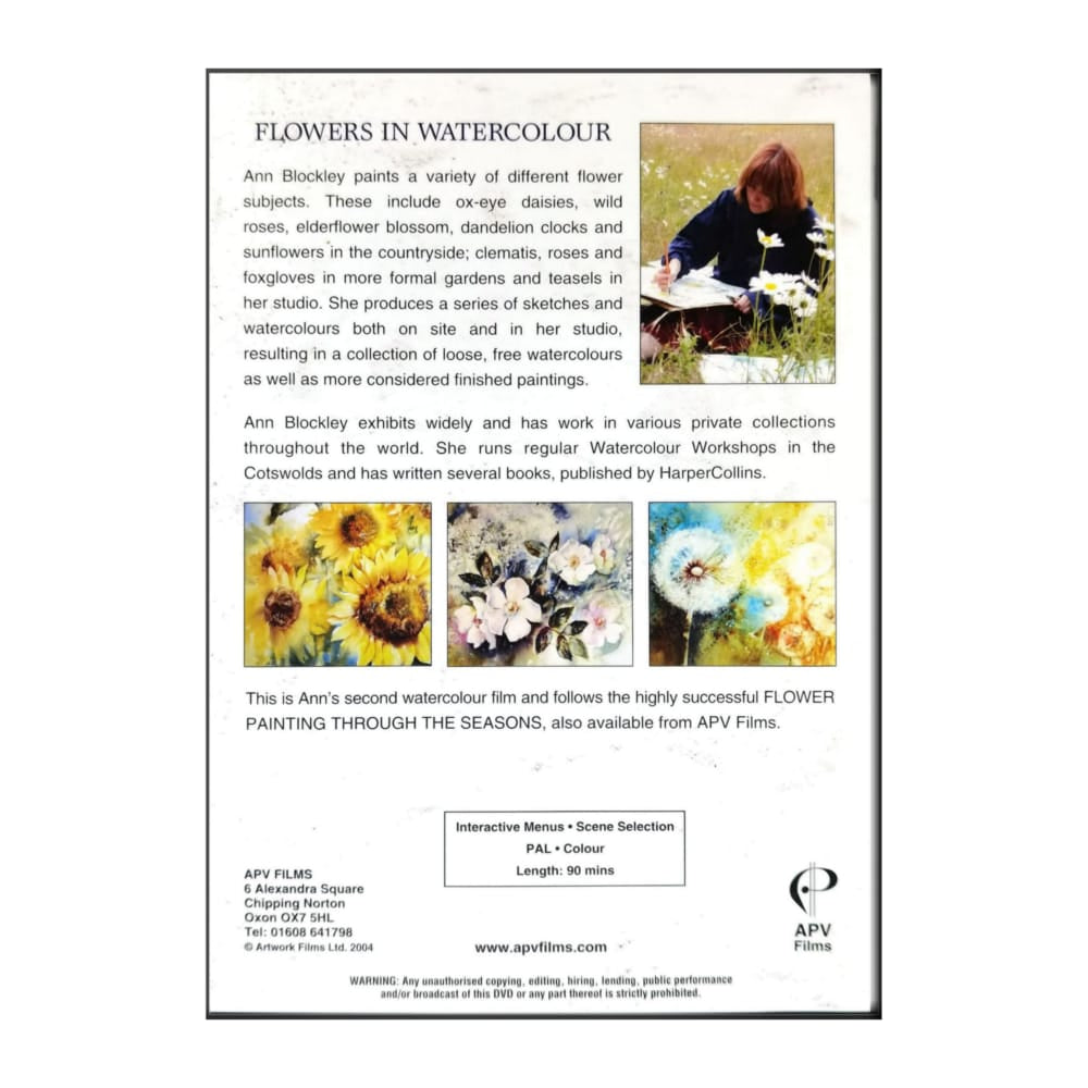 Ann Blockley: Flowers In Watercolour
