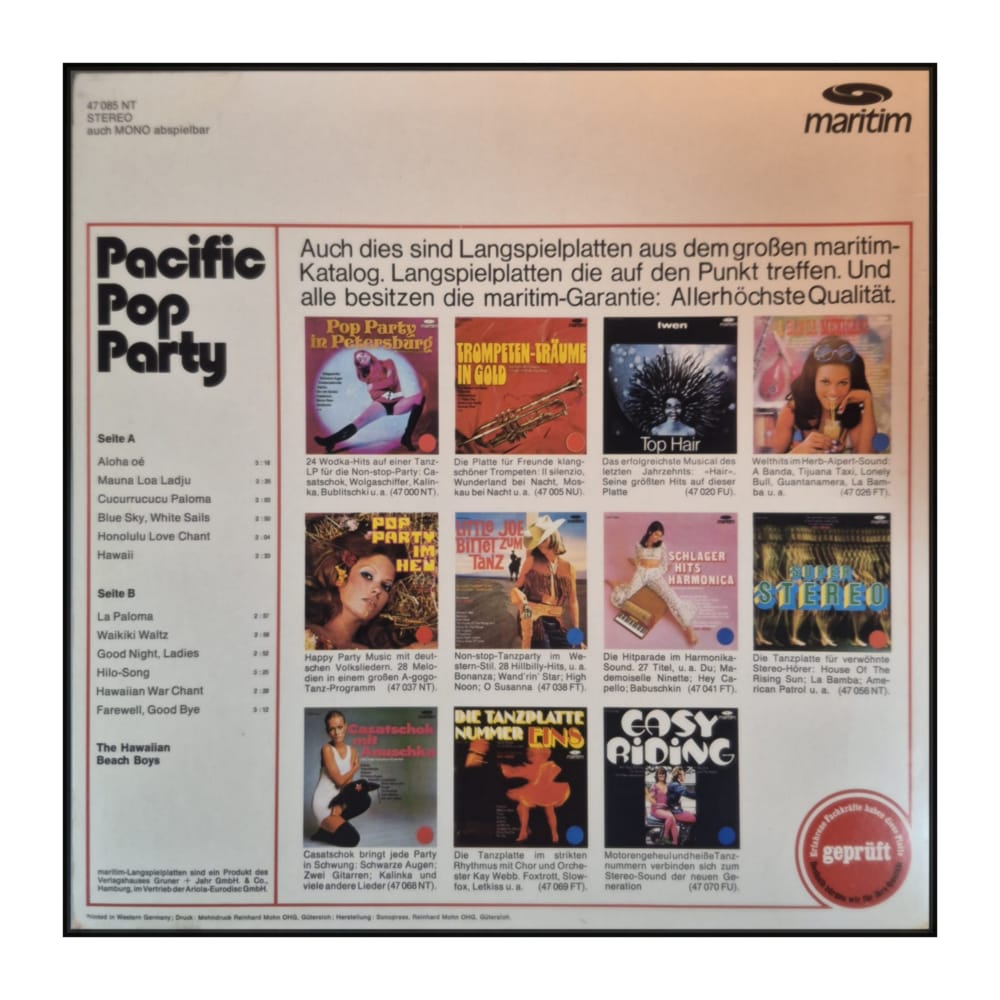 The Hawaiian Beach Boys: Pacific Pop Party