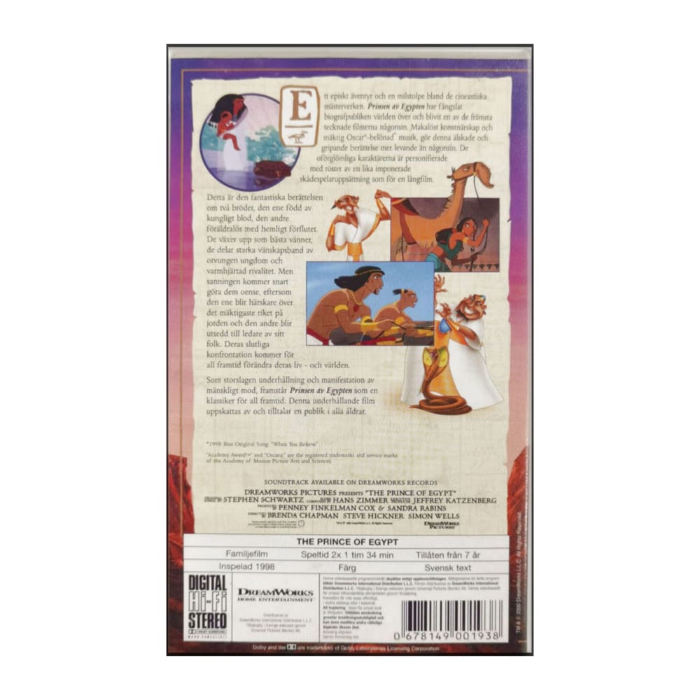 The Prince Of Egypt (1998) Prinsen Av Egypten