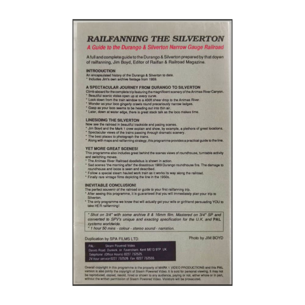 Railfanning The Silverton