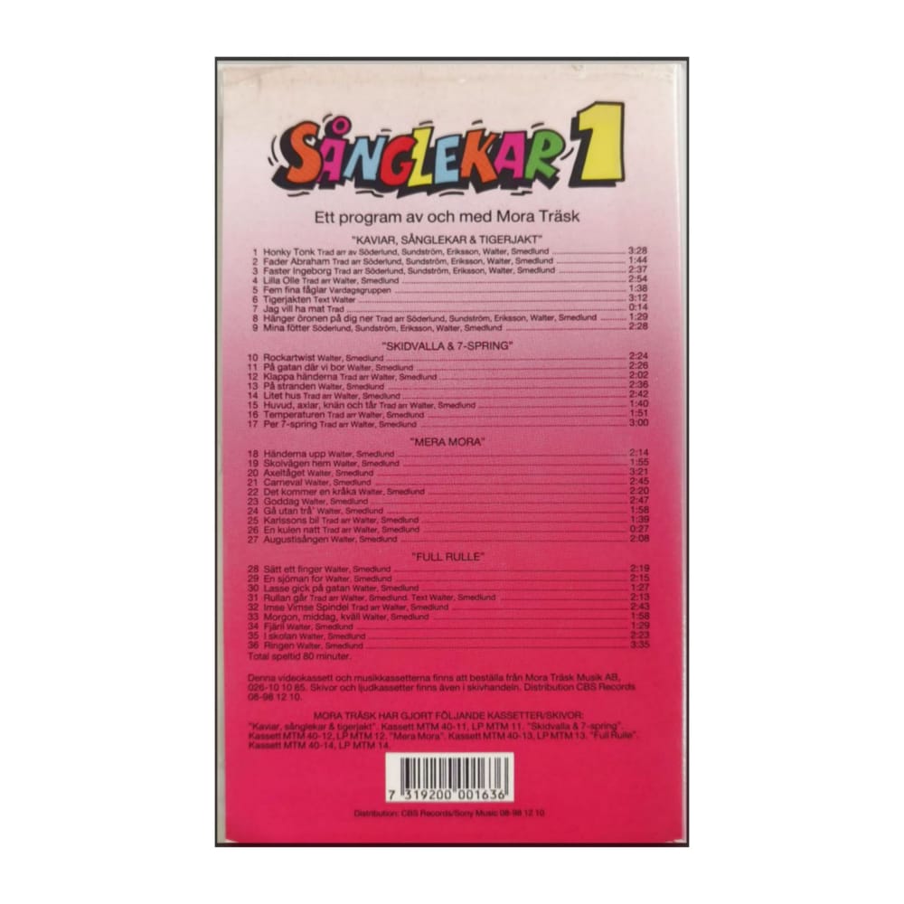 Mora Träsk: Sånglekar 1