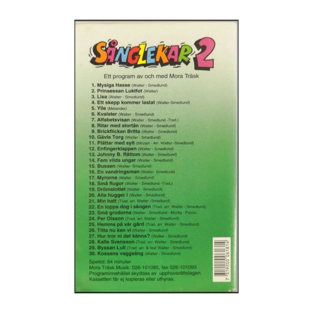 Mora Träsk: Sånglekar 2