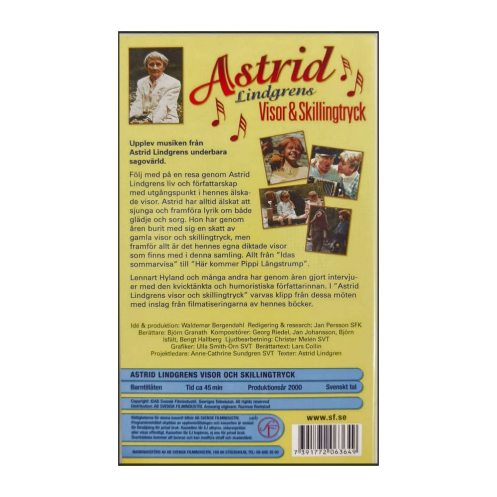 Astrid Lindgren: Visor & Skillingtryck