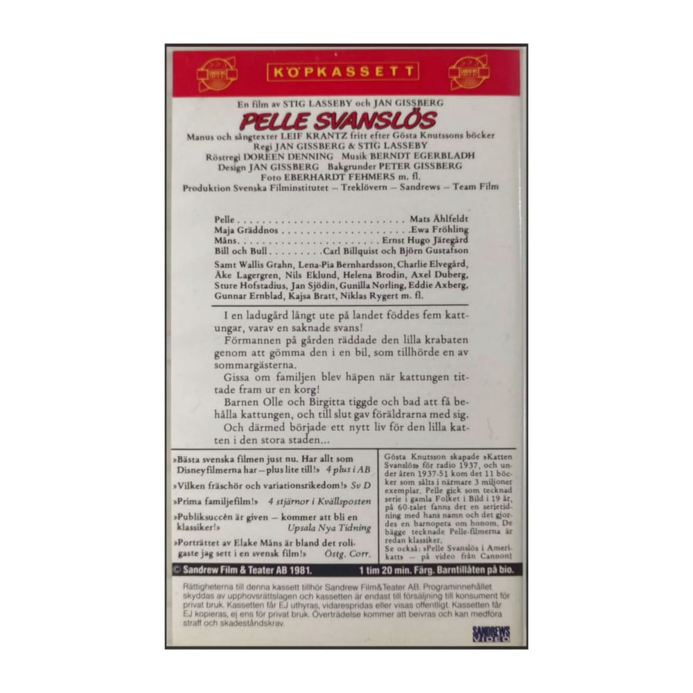 Pelle Svanslös (1981)