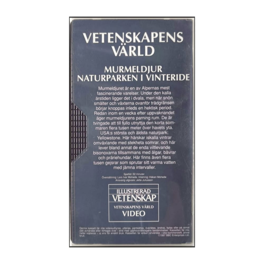 Vetenskapens Värld: Murmeldjur Naturparken I Vinteride