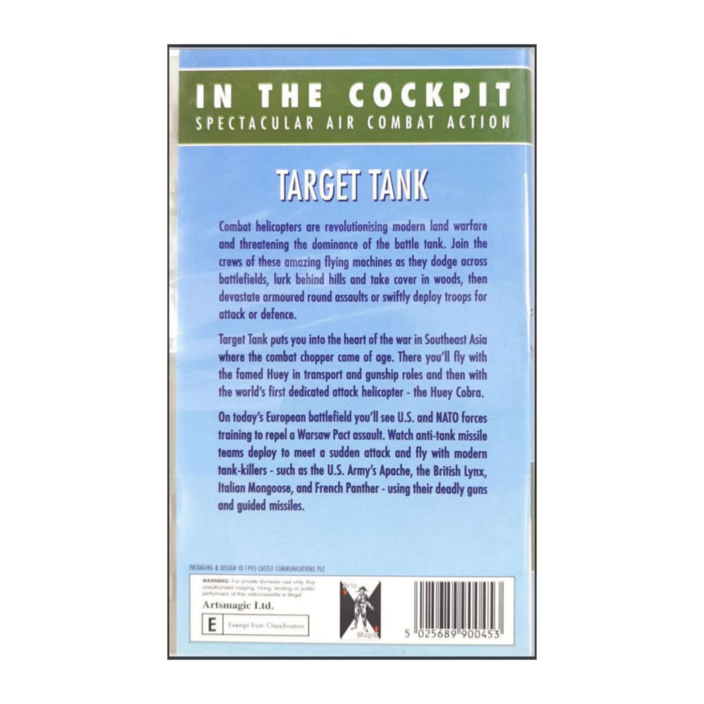 In The Cockpit: Target Tank