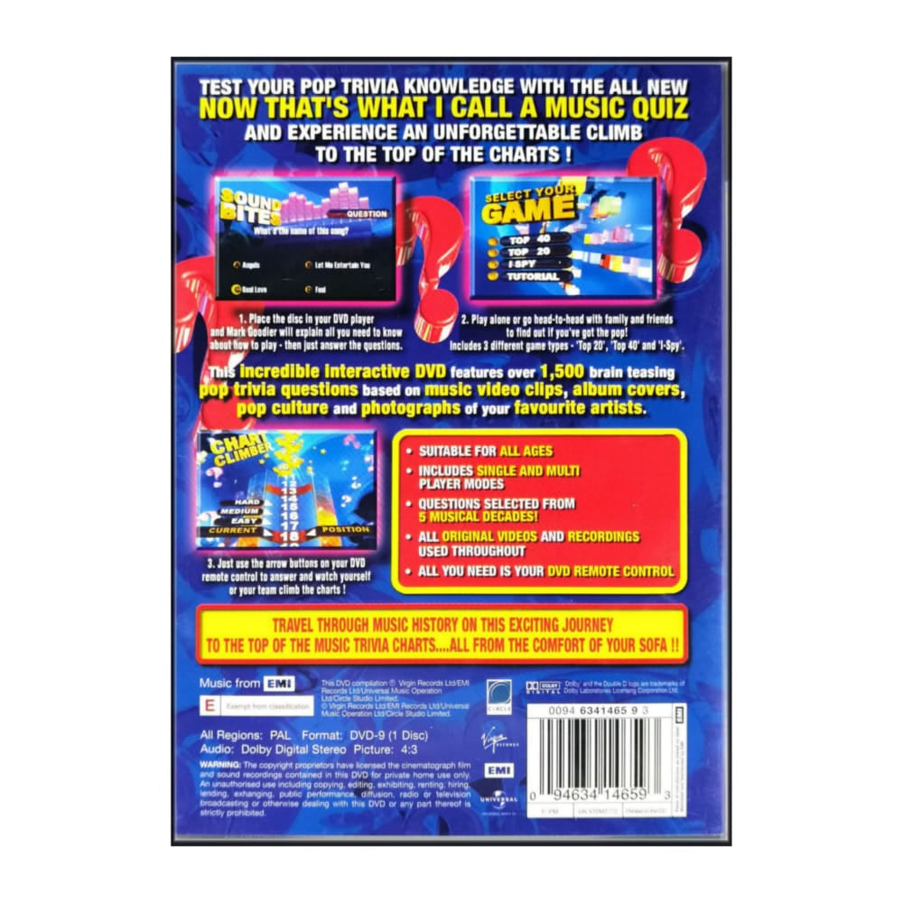 Now That’S What I Call A Music Quiz