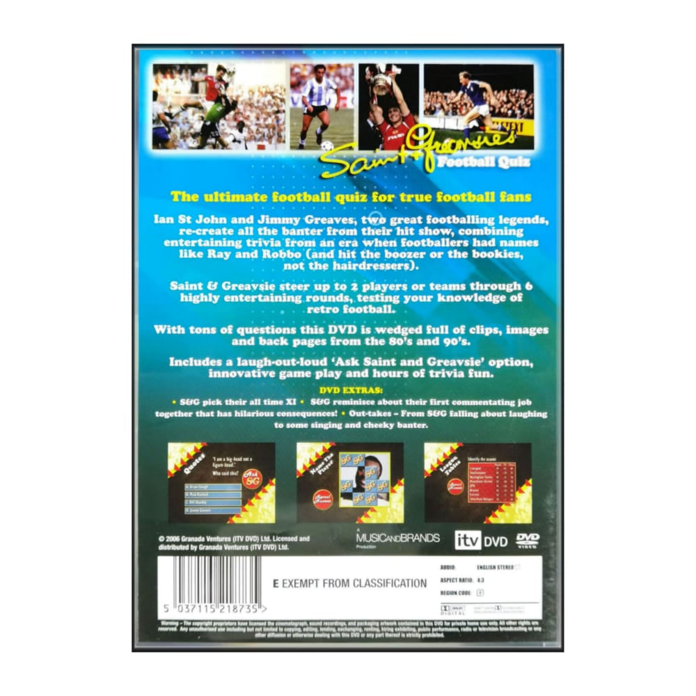 Saint & Greavsie: Football Quiz