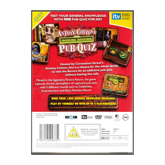 Antony Cotton'S Rovers Return Pub Quiz