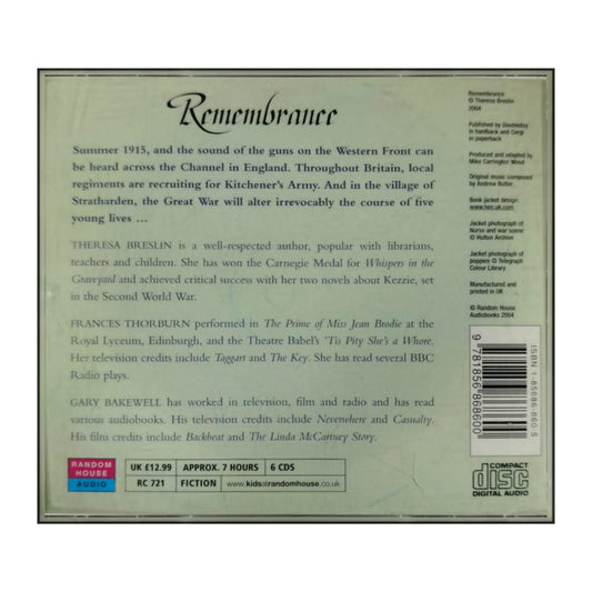 Theresa Breslin: Remembrance