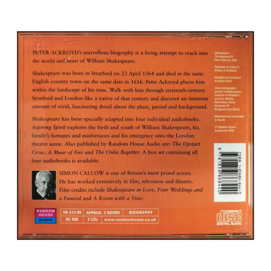 Peter Ackroyd: Shakespeare The Biography 1