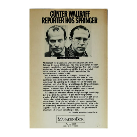 Gunter Wallraff: Reporter Hos Springer