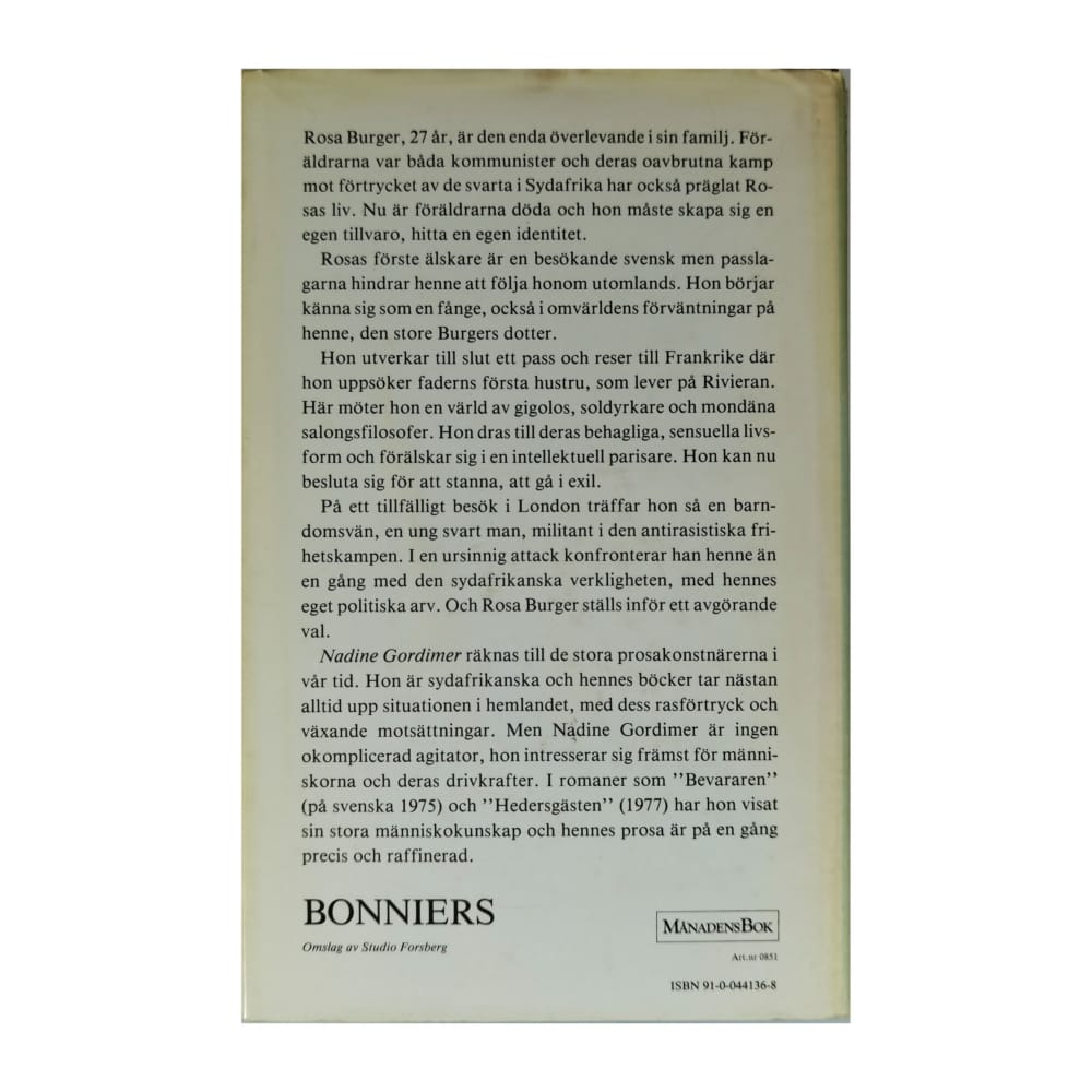 Nadine Gordimer: Burgers Dotter
