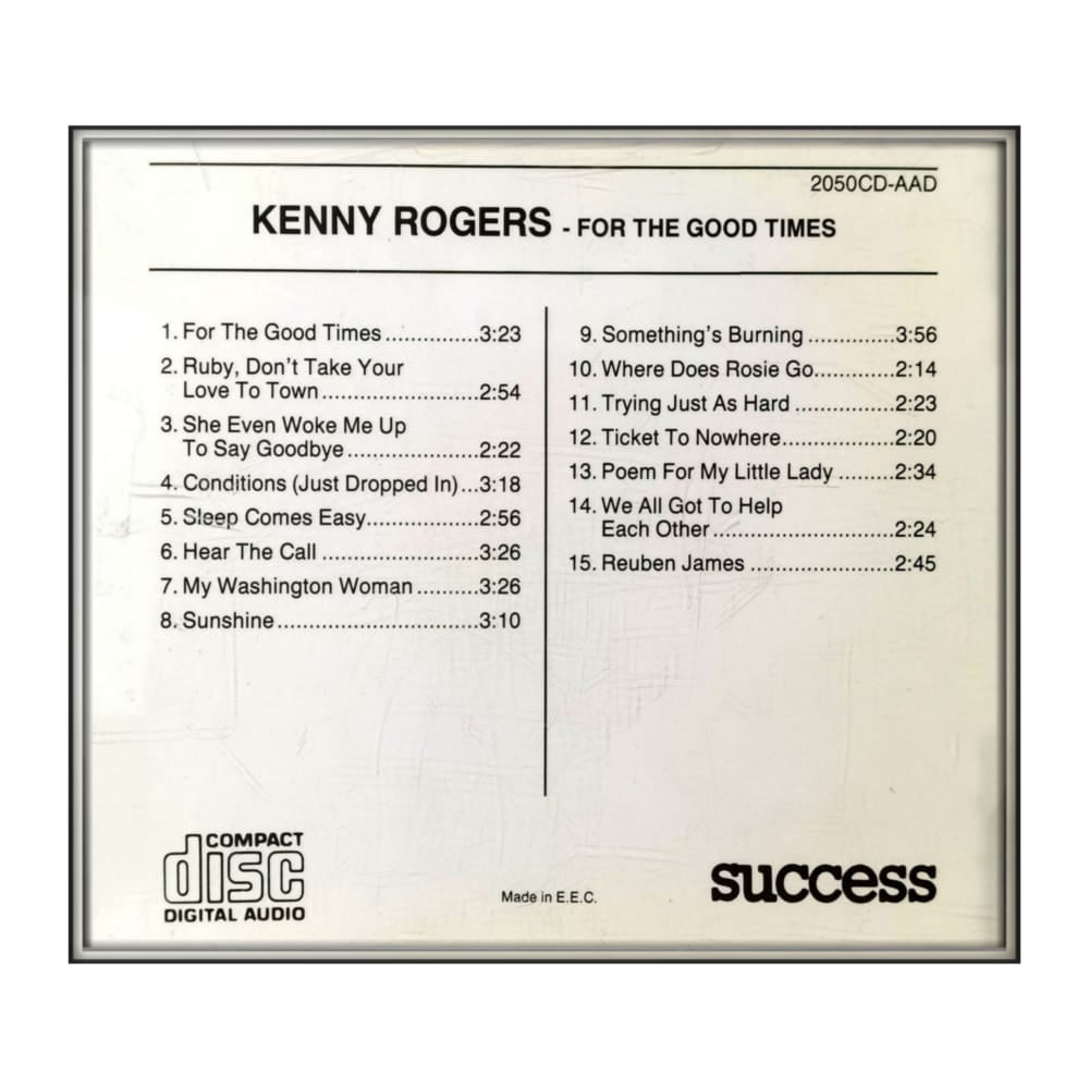 Kenny Rogers: For The Good Times