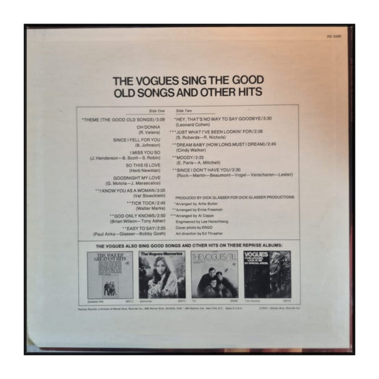 The Vogues: The Vogues Sing The Good Old Songs And Other Hits