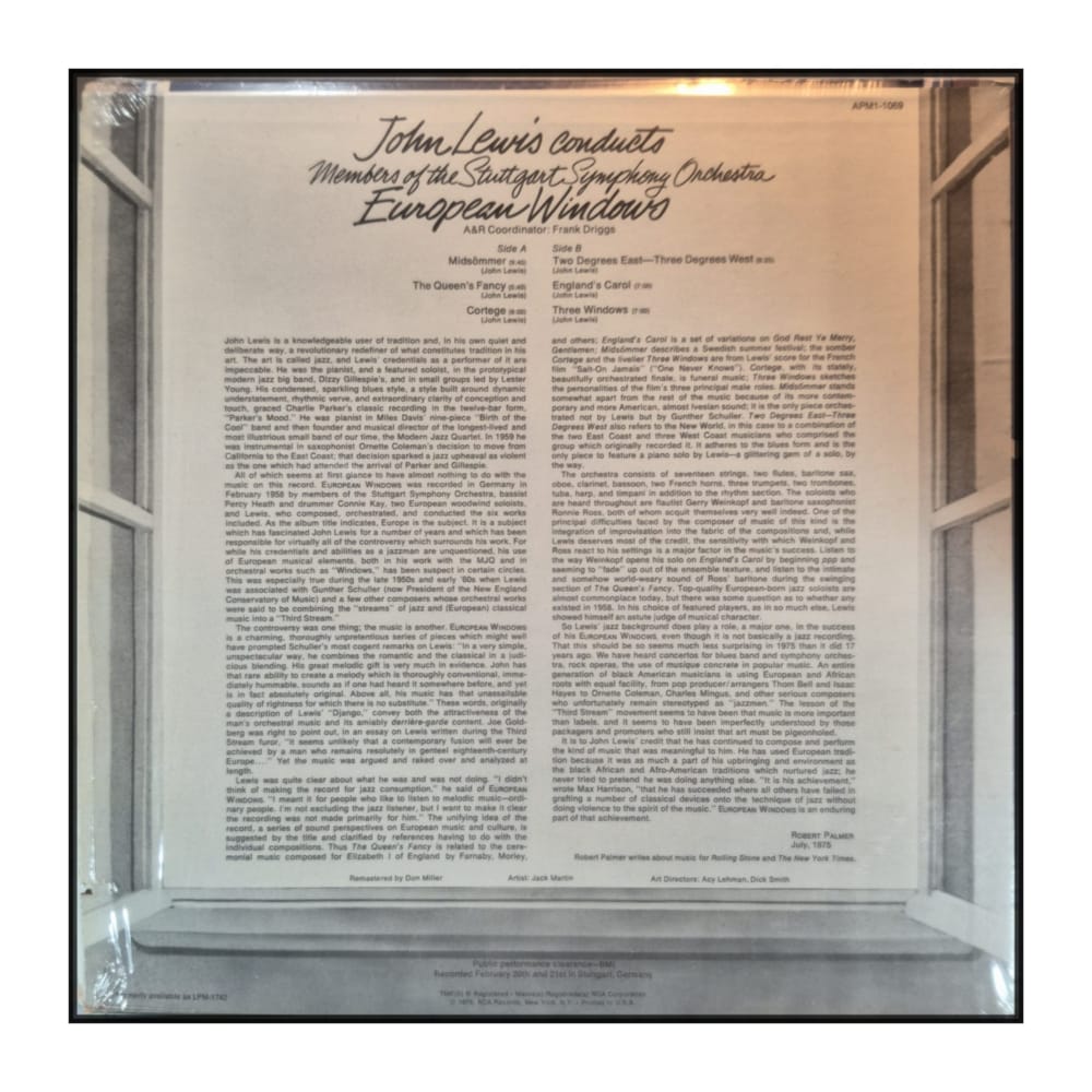 John Lewis & Stuttgart Symphony Orchestra: European Windows