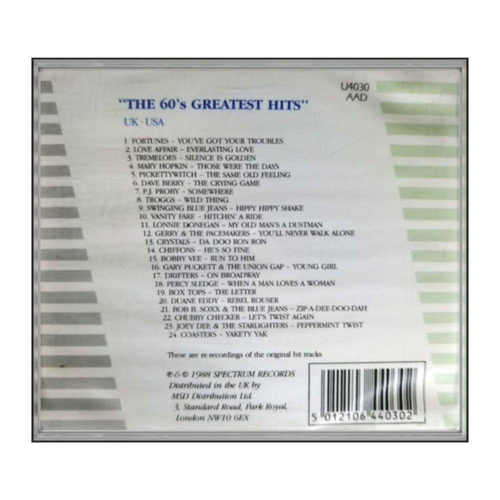 The 60S Greatest Hits