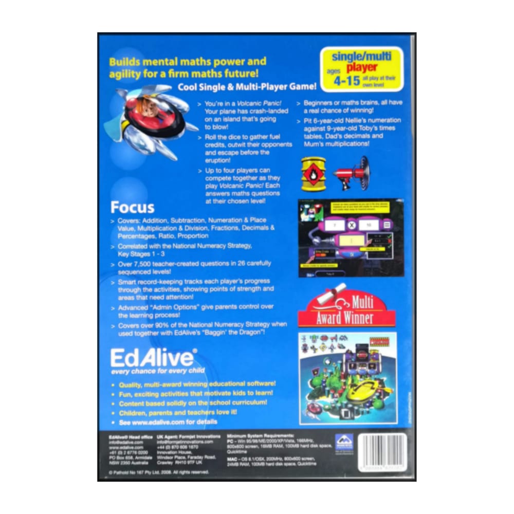 Math Focus Volcanic Panic