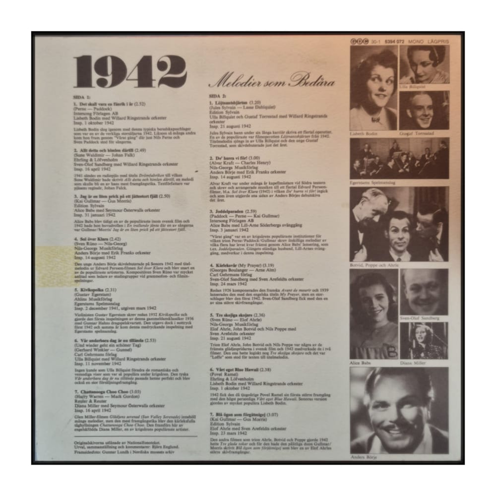 Melodier Som Bedåra 1942