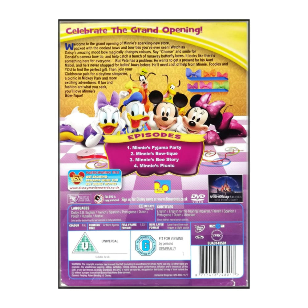 Mickey Mouse Clubhouse: Minnie'S Bow-Tique