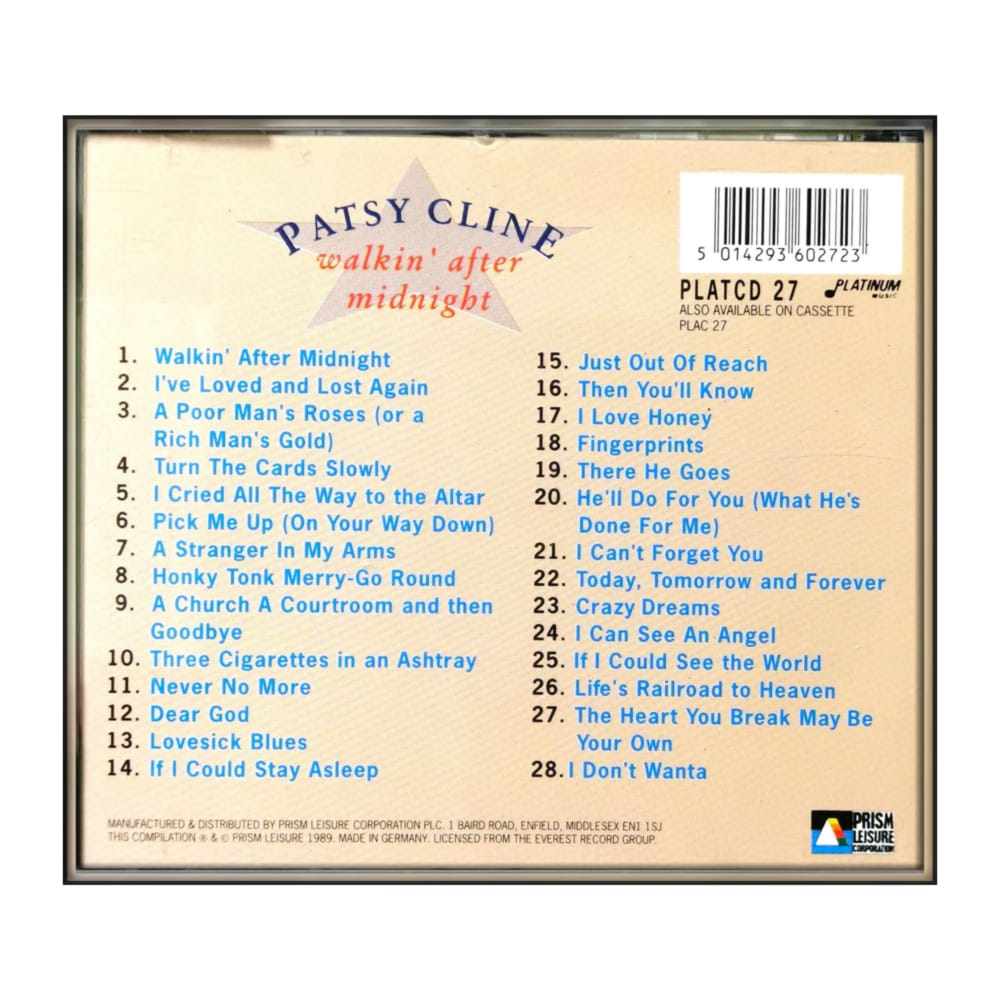 Patsy Cline: Walkin After Midnight