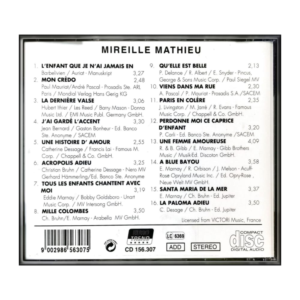 Mireille Mathieu: Acropolis Adieu