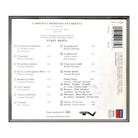 The Three Tenors: In Concert Mehta