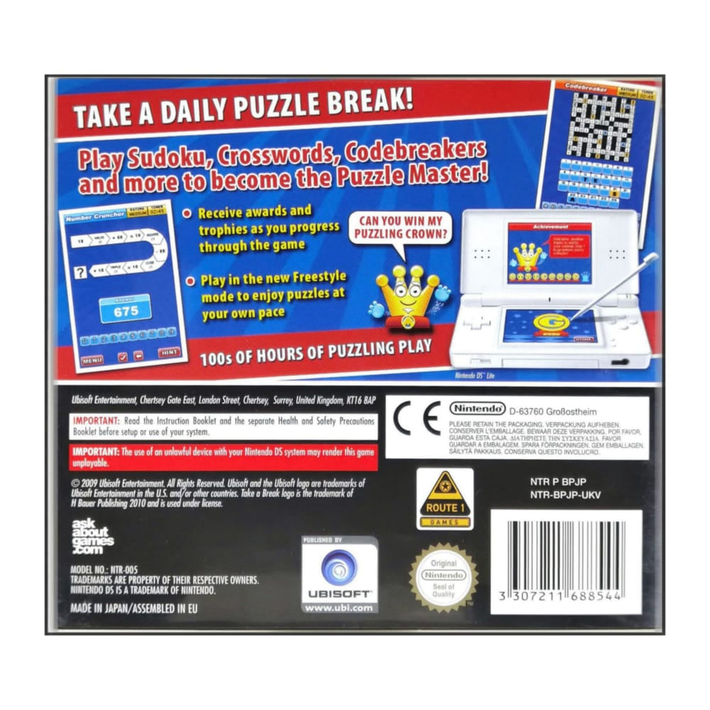 Take A Break Puzzler Master