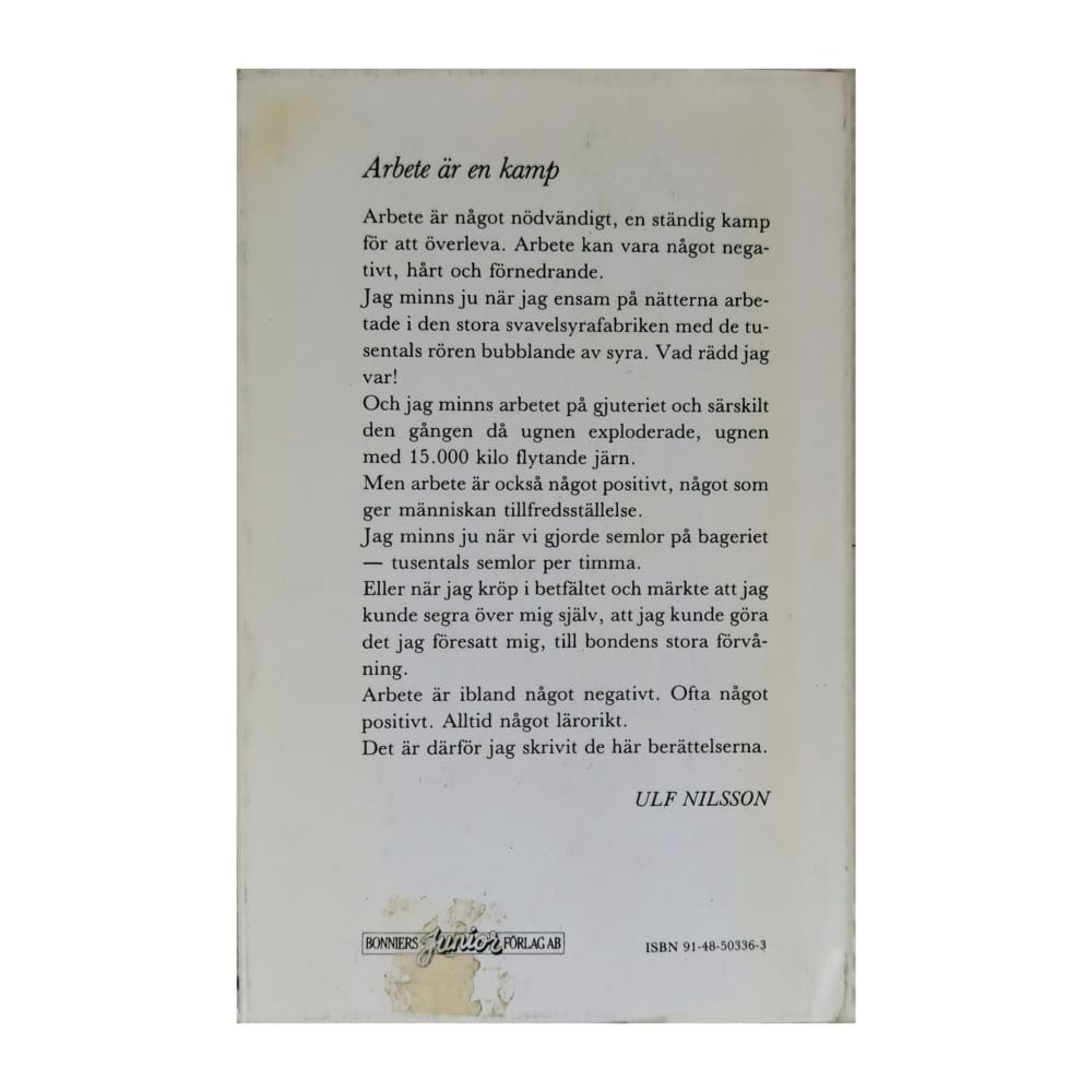 Ulf Nilsson: En Kamp För Livet
