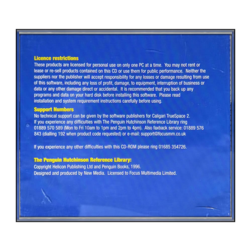 The Penguin Hutchinson Reference Library + True Space 2