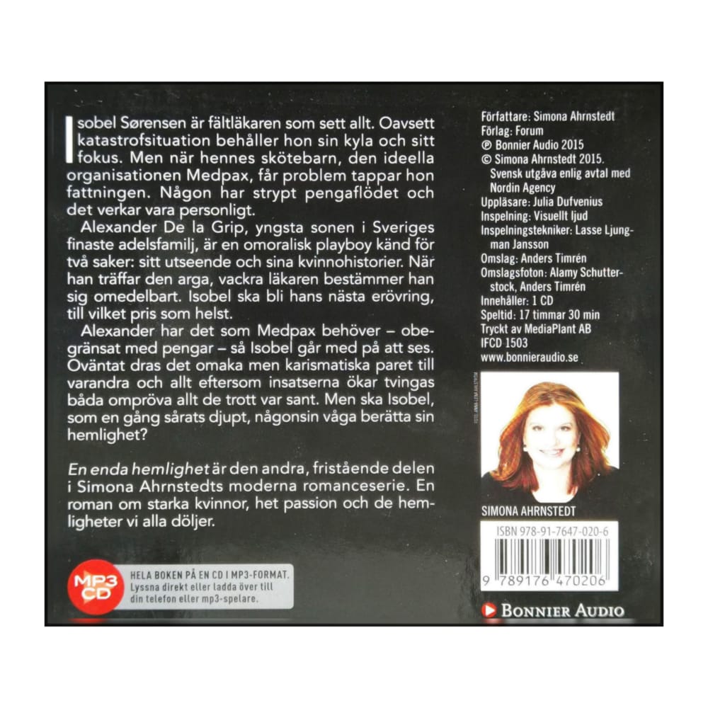 Simona Ahrnstedt: En Enda Hemlighet