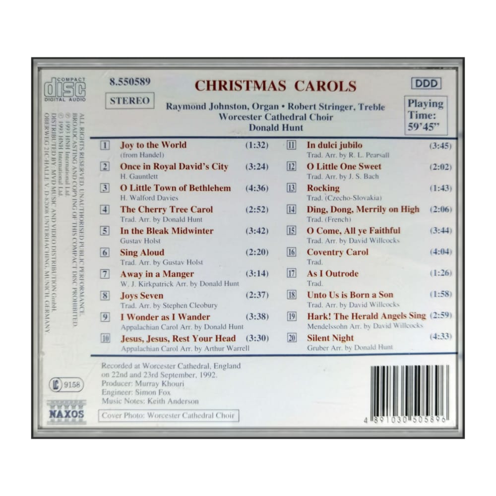 Donald Hunt & Worcester Cathedral Choir: Christmas Carols