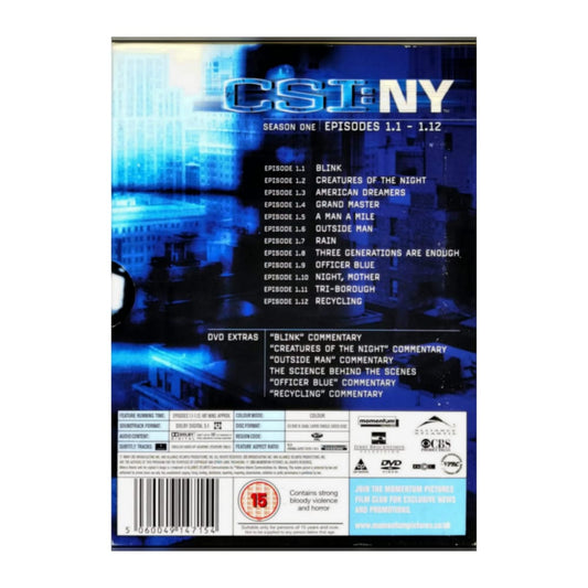 Csi: Crime Scene Investigation Ny 1 E1-12