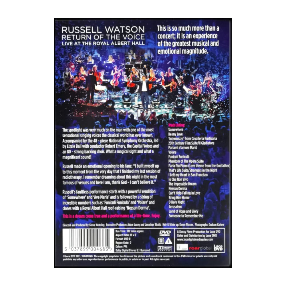 Russell Watson: Return Of The Voice - Live At The Royal Albert Hall