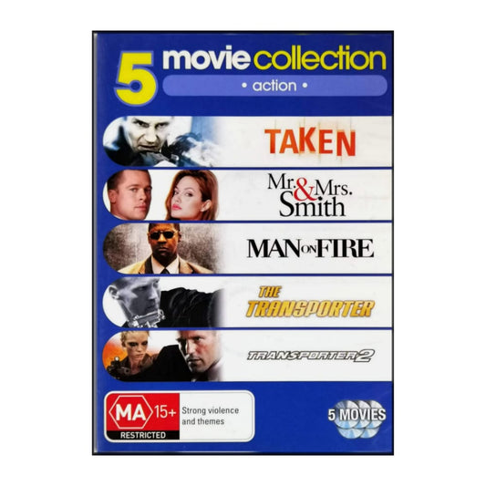 Taken + Mr & Mrs Smith + Man On Fire + Transporter 1-2