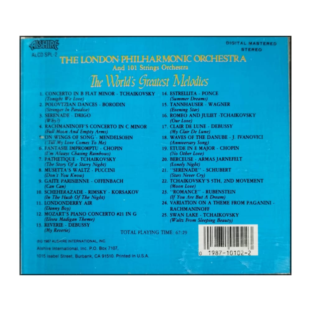 London Philharmonic Orchestra & 101 Strings Orchestra: World'S Greatest Melodies