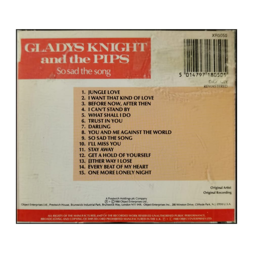 Gladys Knight & The Pips: So Sad The Song