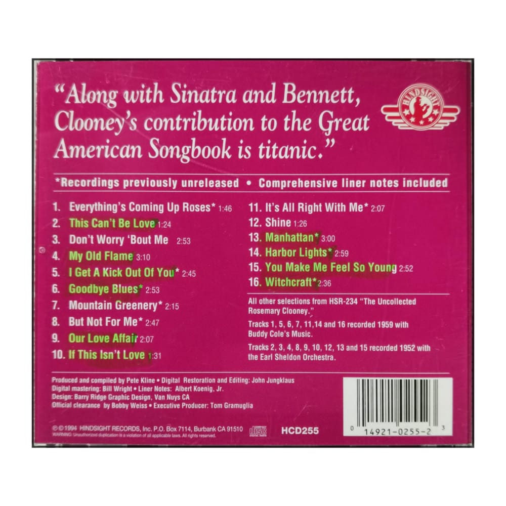 Rosemary Clooney: Everything'S Rosie