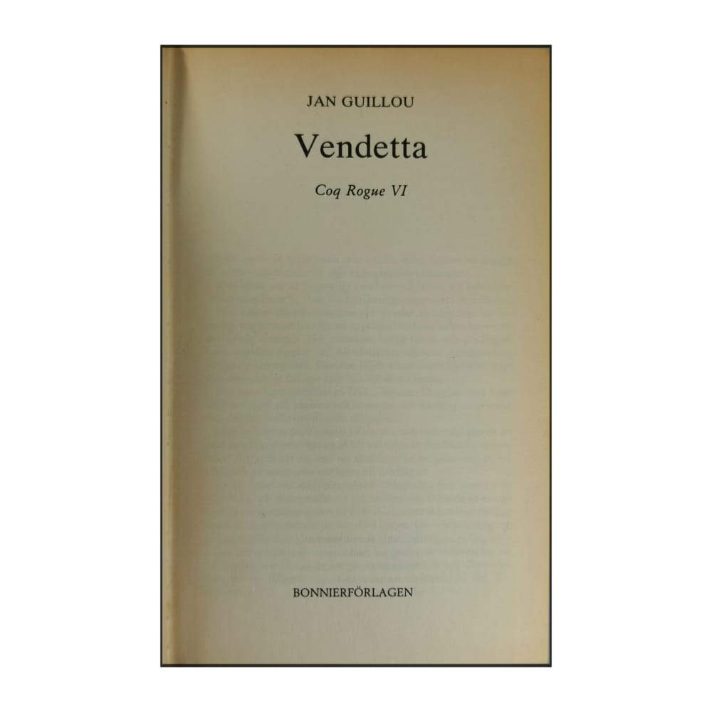 Jan Guillou: Coq Rouge 6: Vendetta