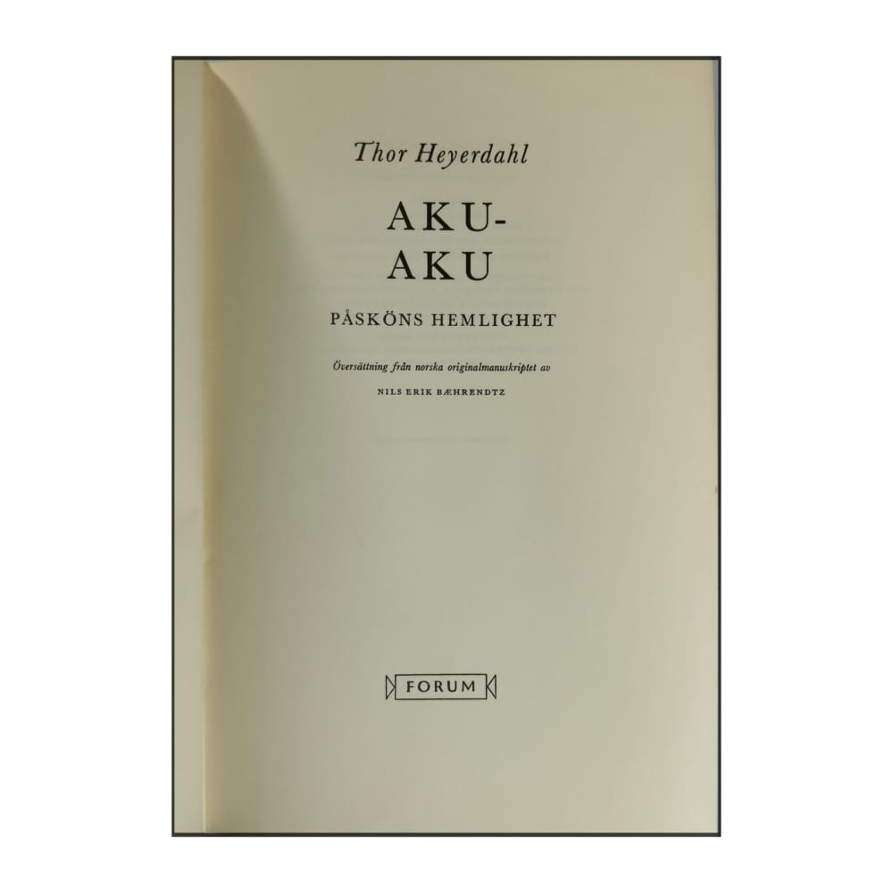 Thor Heyerdahl: Aku-Aku