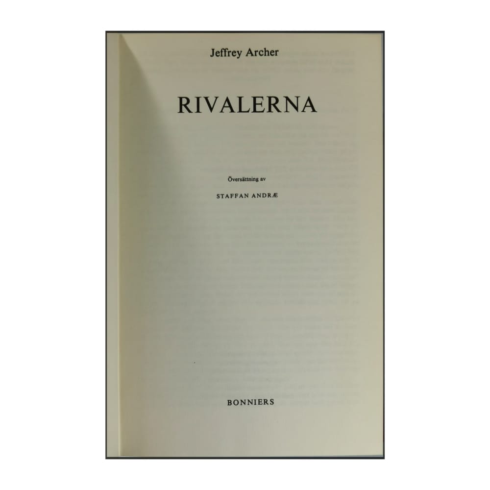 Jeffrey Archer: Rivalerna