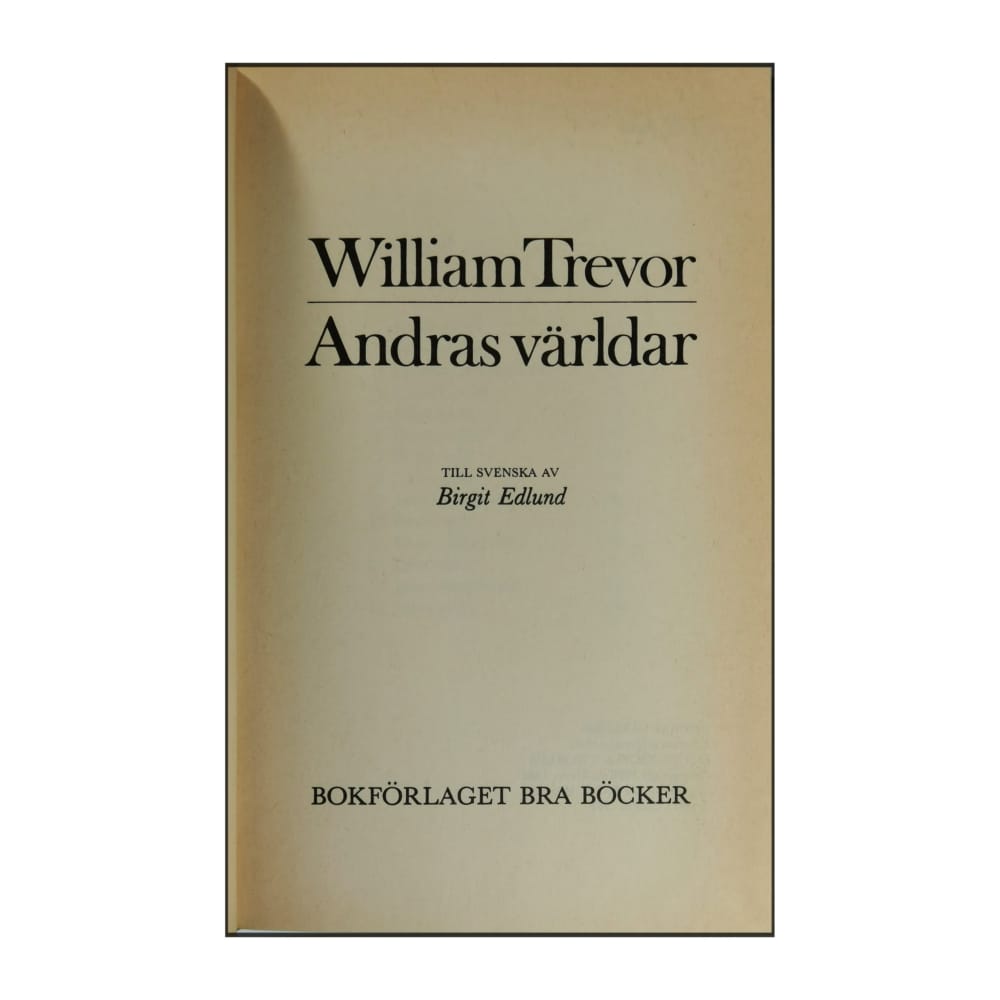 William Trevor: Andras Världar