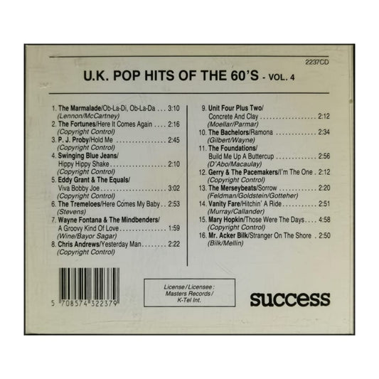Uk Pop Hits Of The 1960S V4